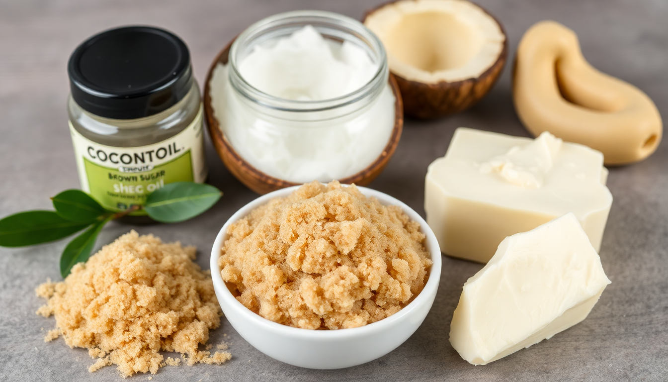 Nourishing Your Skin: Exploring the Benefits of Coconut Oil, Brown Sugar, and Shea Butter in Natural Body Scrubs for Optimal Exfoliation